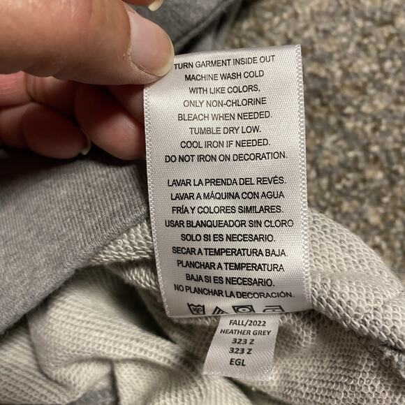 Life Is Good Gray Sweatshirt with Floral Design - Picture 7 of 9